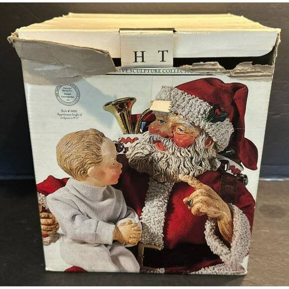 Clothtique Possible Dreams Saturday Evening Post JC Leyendecker Santa w/ Box - Picture 11 of 14